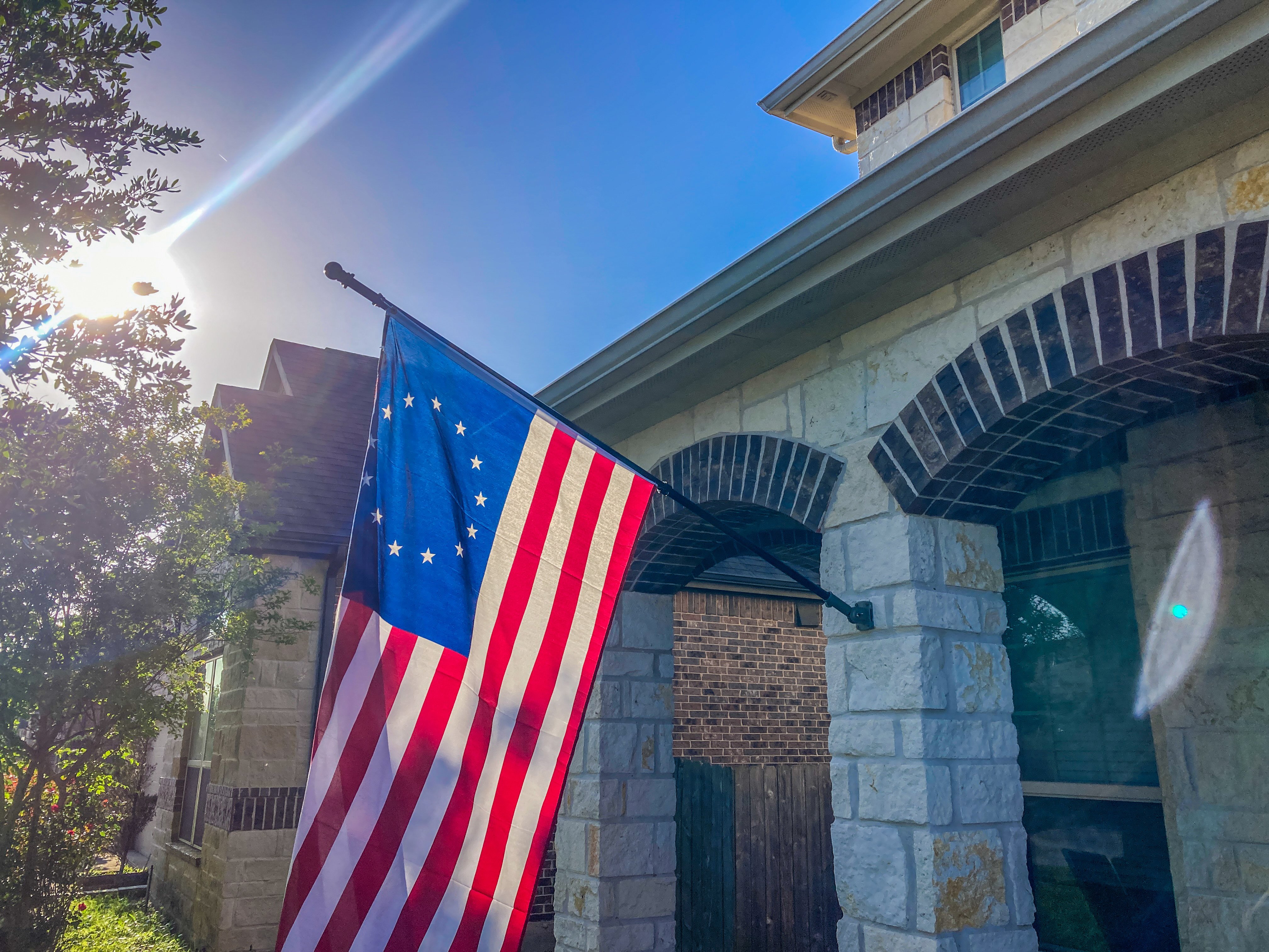 Fort Bend County home with American flag — Imperial Pro Inspection